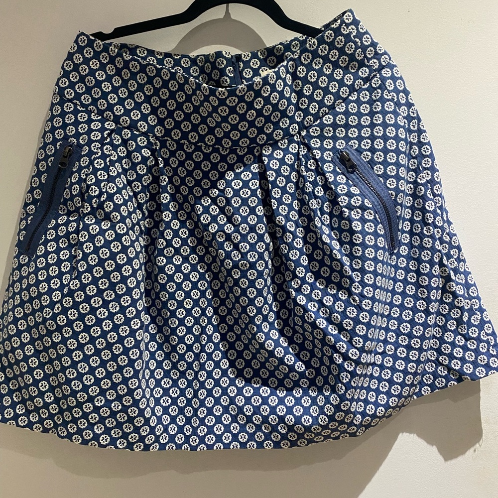 🍧 Maeve Snow Bunny Slight-Pleated Mini Skirt 🌨️
